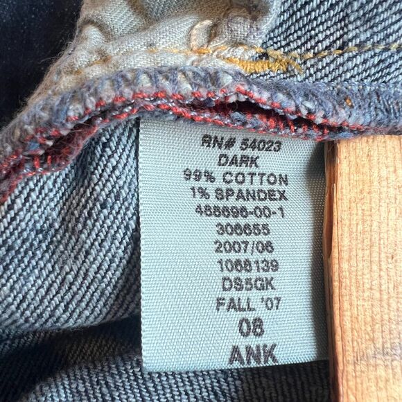 GAP Flare Jeans Women’s size 8C Curvy Stretch Dark Wash Vintage Y2K Mid-Rise - Picture 10 of 12